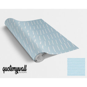 QuoteMyWall Light Blue Sprinkle Pattern Vinyl Wrap For Furniture & Kitchen Worktops