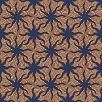 QuoteMyWall Navy & Gold Sun Bursts Self Adhesive Vinyl For Furniture & Kitchen Worktops