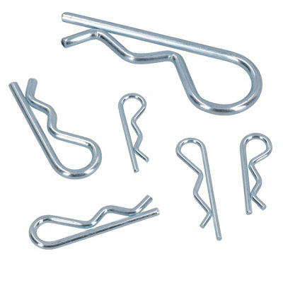 R Clips Hair Pin Hitch Cotter Assortment Kit 150pc AST07