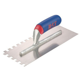 R.S.T. - Notched Trowel Square 10mm² Soft Touch Handle 11 x 4.1/2in