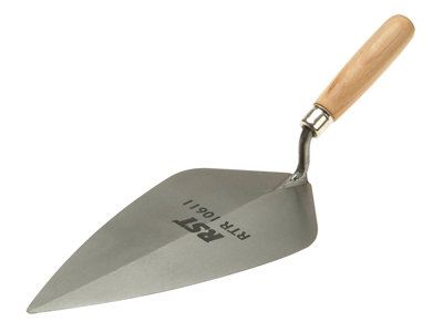 R.S.T. RTR10610 London Pattern Brick Trowel Wooden Handle 10in RST10610