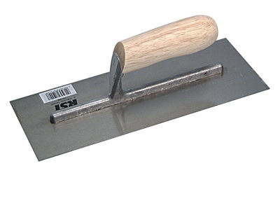 R.S.T. RTR124B Plasterer's Finishing Trowel Grade B Banana Wooden Handle 11 x 4.1/2in RST124D