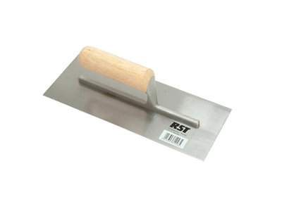 R.S.T. RTR124C Plasterer's Finishing Trowel Straight Wooden Handle 11 x 4.1/2in RST124C