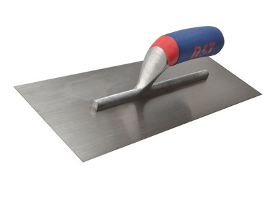 R.S.T. RTR13S Plasterer's Finishing Trowel Carbon Steel Soft Touch Handle 13 x 4.1/2in RST13S