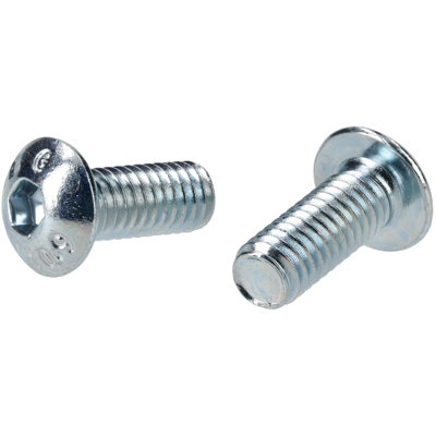 R-TECH 337336 M4 X 10 Hex Socket Button Screws Steel BZP - Pack Of 100