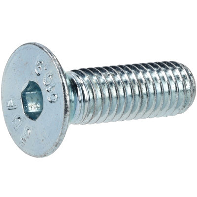 R-TECH 337392 M5 X 16 Hex Socket Countersunk Screws Steel BZP - Pack Of 100