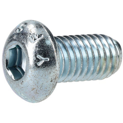 R-TECH 337400 M8 X 16 Hex Socket Countersunk Screws Steel BZP - Pack Of 50