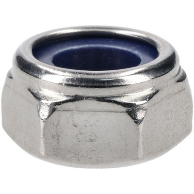 R-TECH 337543 Nylon Insert A2 Stainless Steel Lock Nuts M10 - Pack of 50