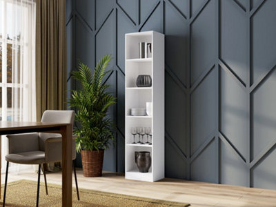 R40 Tall Bookcase White - Durable and Stylish