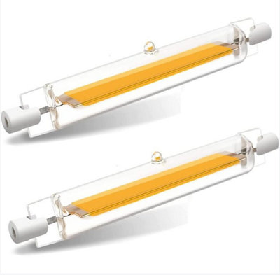 R7S LED Light Cool White 6000K 1000LM Wide Beam 360 Dimmable No Flicker ...