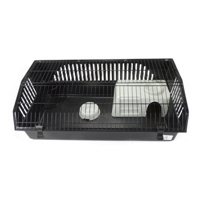 Rabbit 100 Deluxe Indoor Rabbit Cage BLACK