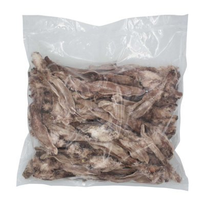 Rabbit Ears with Fur 1kg Premium Natural Dog Treats