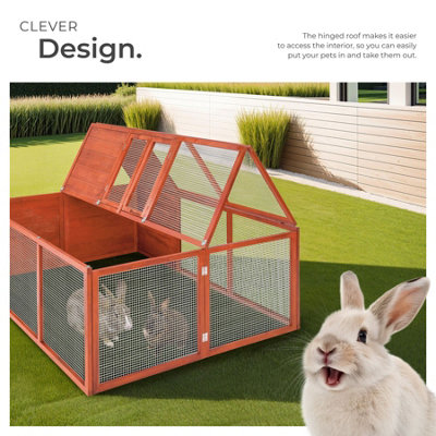 Rabbit Hutch Murphy with Roof Access, Folding Design and Open Floor ...