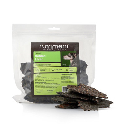 Rabbit Liver for Dogs (8 packs) Highly Digestible Low Fat Dental Chew ...