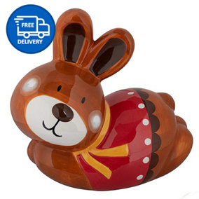 Rabbit Piggy Bank Money Jar Money Box by Laeto House & Home - INCLUDING FREE DELIVERY