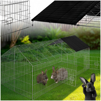 Rabbit Run - 12 grid elements with sunshade, 2 doors, 180 x 75 x 75 cm ...
