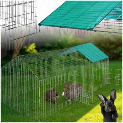 Rabbit Run - 12 grid elements with sunshade, 2 doors, 180 x 75 x