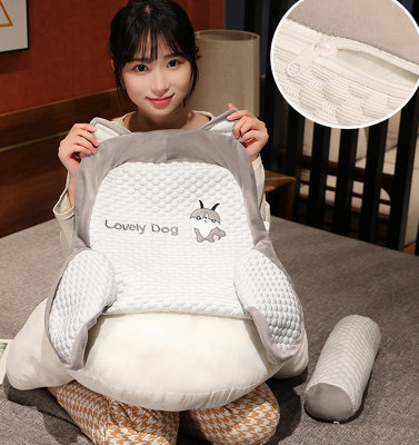 Rabbit Size 65plus40 Multi-Functional Lumbar Support Bed Pillow