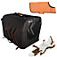 RAC Large Fabric Pet Dog Carrier with Microfiber Towel Coat and Plush Fox Toy