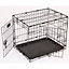RAC Metal Fold Flat Dog Crate Small 24 Inches with Plastic Tray and Small Duck Toy