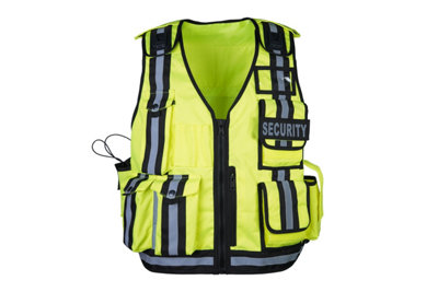 RAC3 High-Vis Security Vest, Reflective Strips, Body Camera Mounts ...