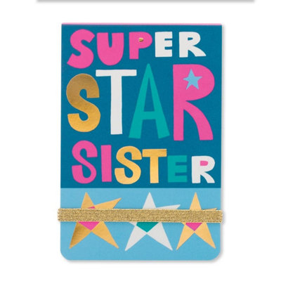 Rachel Ellen Super Star Sister Mini Notepad, 11 x 7.5 x 1.5 cm - Lined ...