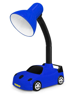 Racing Car Flexible Blue and Black Desk Lamp CR04BL with 4W LED G45 Cool White