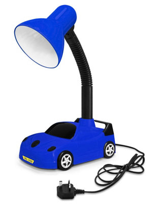Racing Car Flexible Blue and Black Desk Lamp CR04BL with 4W LED G45 Cool White
