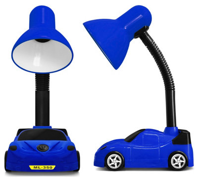 Racing Car Flexible Blue and Black Desk Lamp CR04BL with 4W LED G45 Cool White