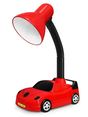 Racing Car Flexible Red and Black Desk Lamp CR02YELL with 4W LED G45 Cool White