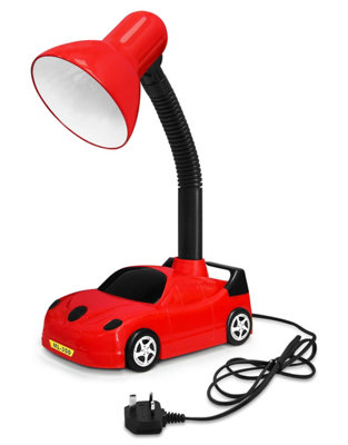 Racing Car Flexible Red and Black Desk Lamp CR02YELL with 4W LED G45 Cool White