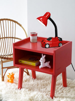 Racing Car Flexible Red and Black Desk Lamp CR02YELL with 4W LED G45 Cool White