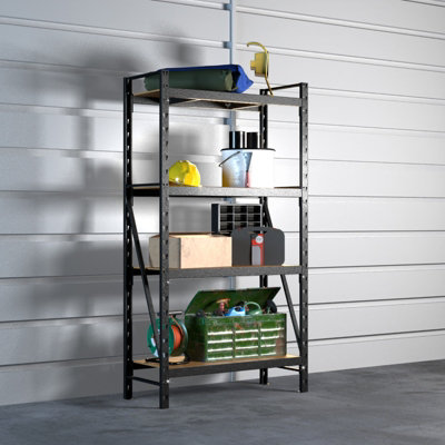 Rack It 400 4 Tier Garage Shelving Unit MDF