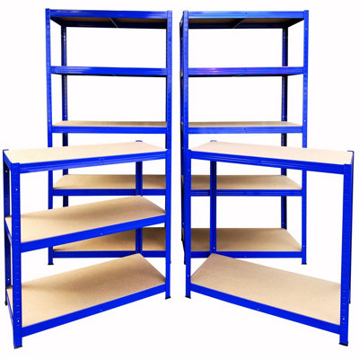 Racking Monkey 180x90x45cm 3 Bay Garage Shelving Units 200kg UDL Per ...