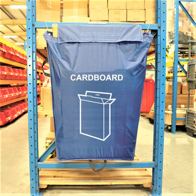 Racking Sack Waste Recycling, CARDBOARD, Reusable Waste Collection Bag