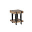 Racking Solutions Contemporary Coffee Side Table with Metal Legs & Detailing 400mm W