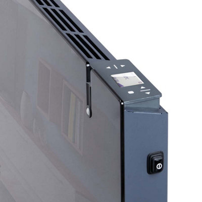 Radialight Aetheria Dual Therm Wifi Glass Electric Panel Heater, 1000W, Black