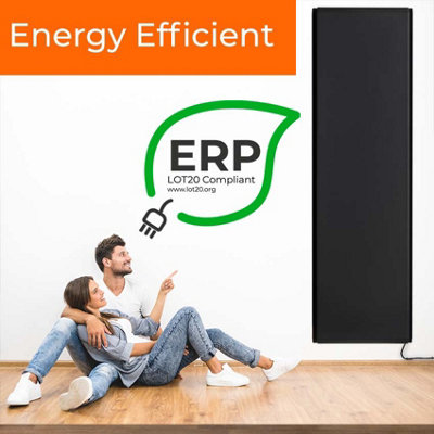 Radialight Icon Wifi Vertical Electric Panel Heater, Wall Mounted ...