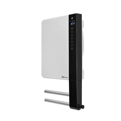Radialight Windy Electric Bathroom Fan Heater With Towel Bars, 1800W, White Price Comparisons | Compare The Build