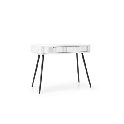 Radiant Zova Desk H800mm W1030mm D490mm in Pristine White - Luminous Productivity Hub