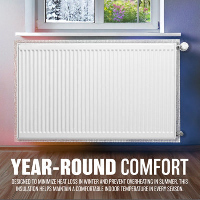 Radiator Bubble Insulation Foil 5M X 60Cm 3.6Mm Thick Heat Reflective ...
