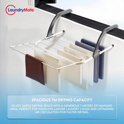 Radiator Clothes Airer 9 Bar Foldable Clothes Drying Rack with ...