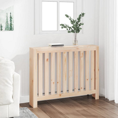 Radiator Cover 108.5x19x84 cm Solid Wood Pine