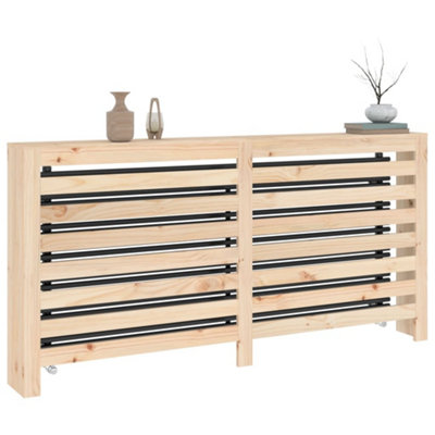 Radiator Cover 169x19x84 cm Solid Wood Pine - 4