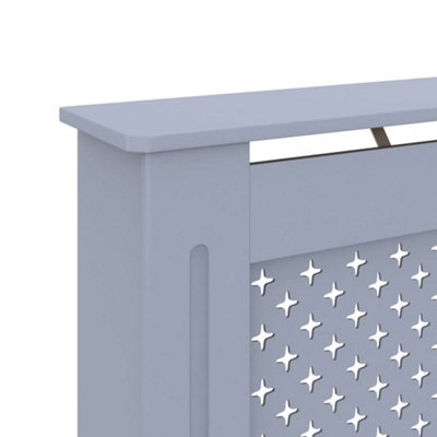 Radiator Cover Anthracite 152x19x81.5 cm MDF - 6