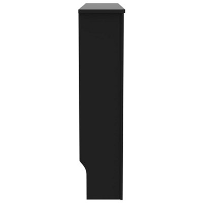 Tidyard Radiator Cover Black 152x19x81 Cm MDF