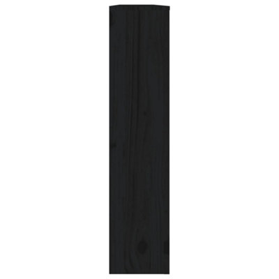 Radiator Cover Black 169x19x84 cm Solid Wood Pine - 6