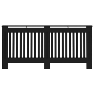 Radiator Cover Black 172x19x81.5 cm MDF - 3