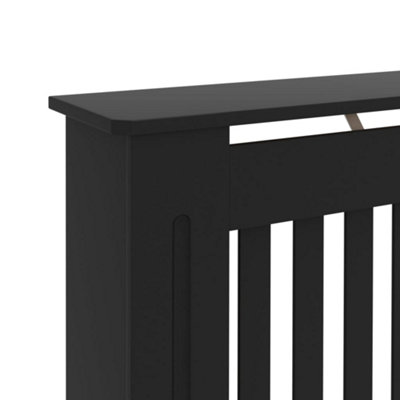 Radiator Cover Black 172x19x81.5 cm MDF - 6