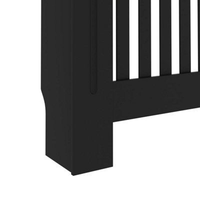 Radiator Cover Black 172x19x81.5 cm MDF - 7